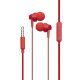 Дротові вакуумні навушники Hoco M14, 3.5mm, 1.2m, Червоні