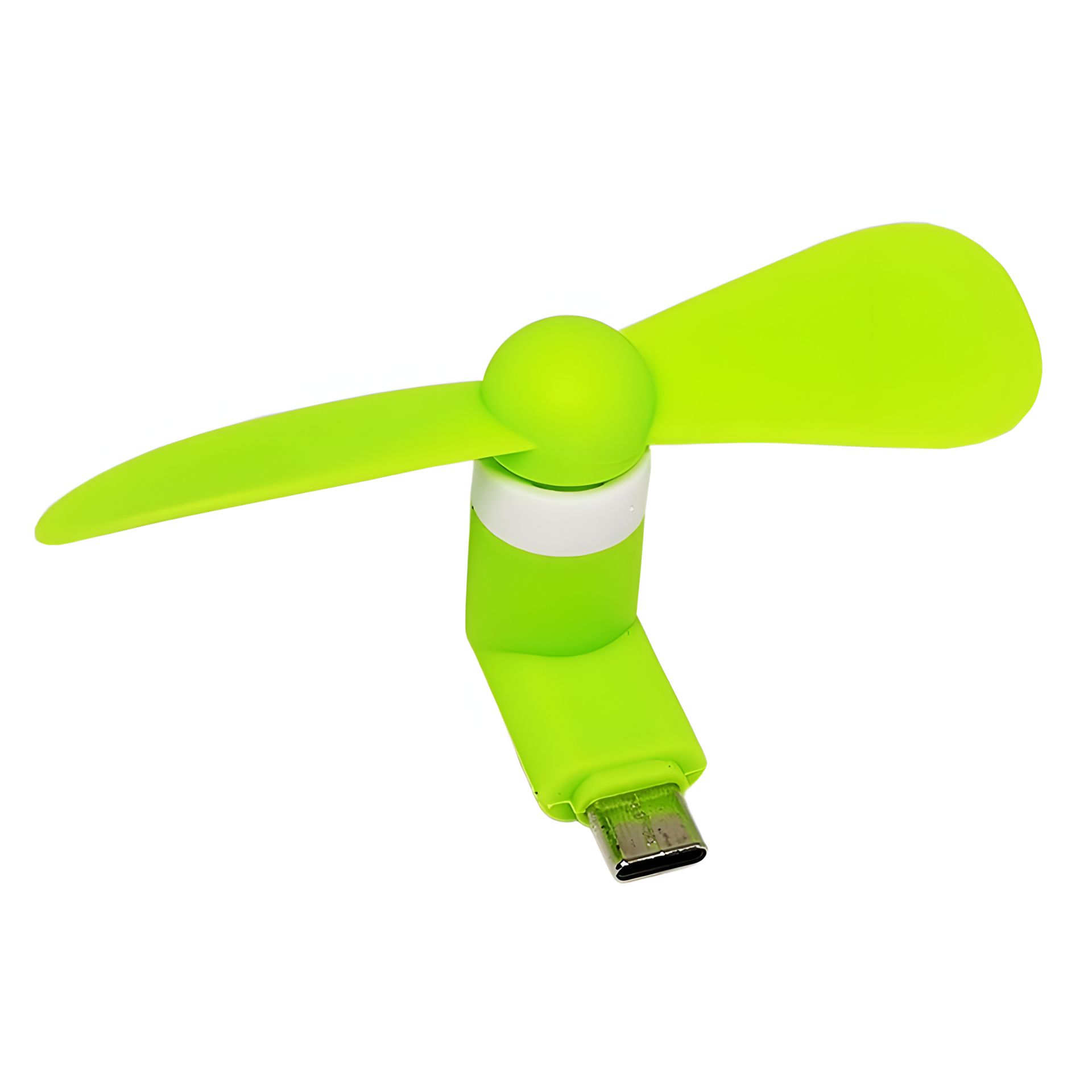 Зелений мобільний вентилятор Type-C для телефону, повербанку, ноутбука Зелений мобільний вентилятор Type-C для телефону, повербанку, ноутбука