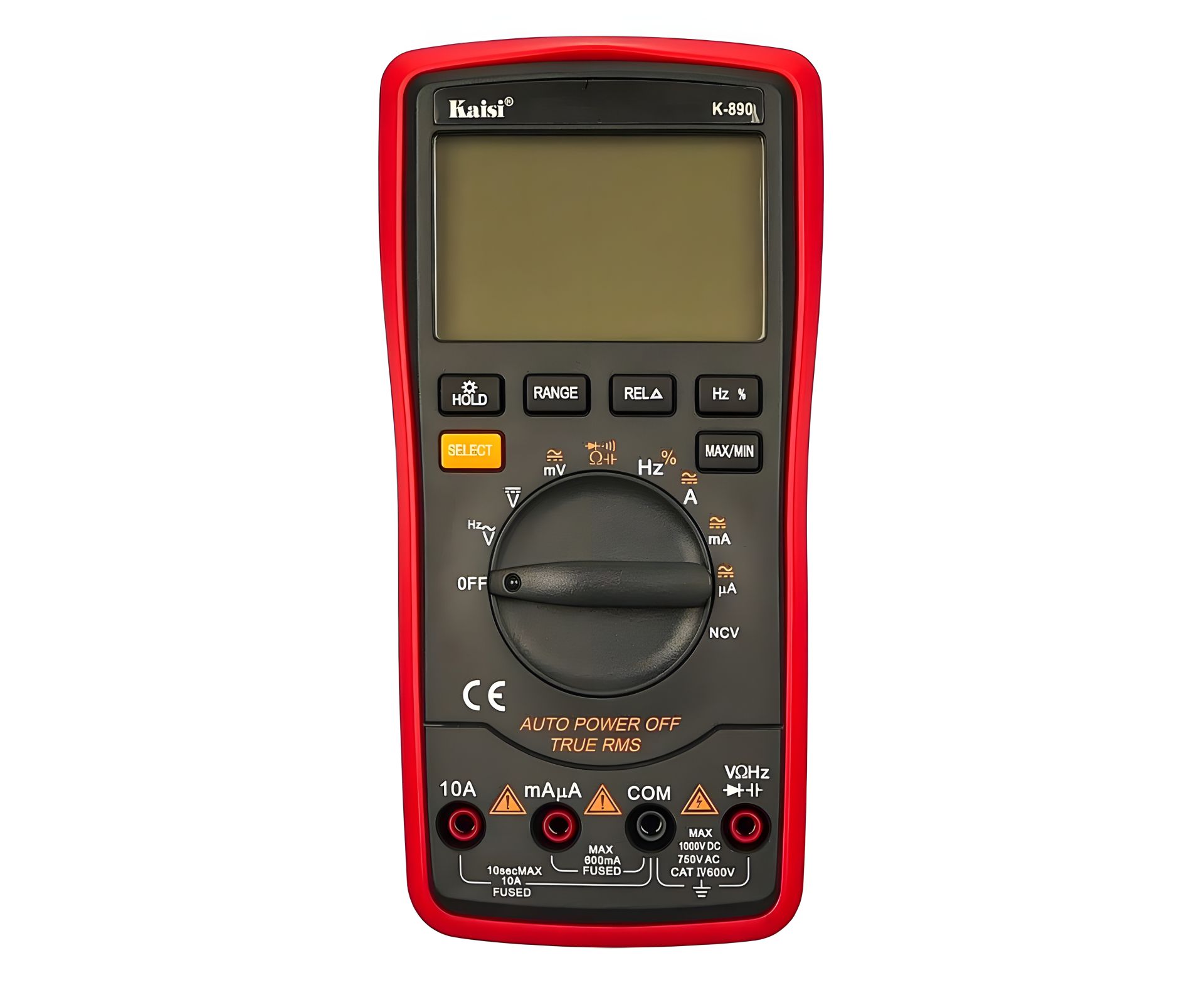 Цифровий Мультиметр Kaisi K-890 з функцією Auto Off, підсвічуванням, автовизначенням номіналу вимірювання (струм до 10A) Цифровий Мультиметр Kaisi K-890 з функцією Auto Off, підсвічуванням, автовизначенням номіналу вимірювання (струм до 10A)