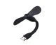 Черный мобильный вентилятор USB, для повербанка, ноутбука