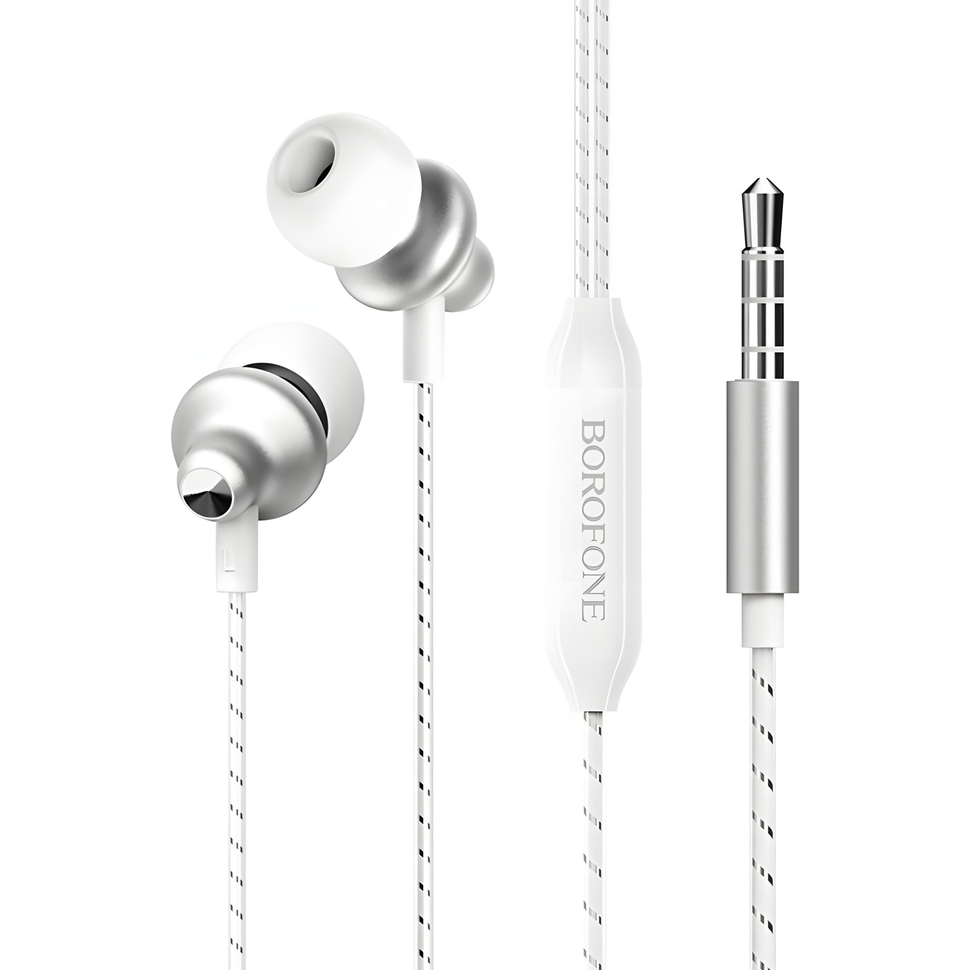 Белые вакуумные наушники Borofone BM42 Белые вакуумные наушники Borofone BM42