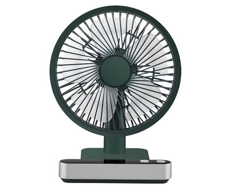 Настольный вентилятор GXQC F702, портативный, беспроводной, зелёный, 3600mAh аккумулятор