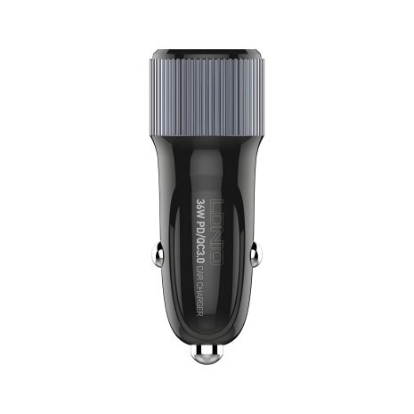 Автозарядка LDNIO C510Q QC3.0/PD 38W Чорна