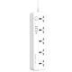 LDNIO SC5415 Удлинитель (PD20W/QC18W, 3USB/1Type-C, 5 розеток) Белый