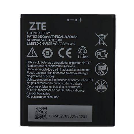 Аккумулятор для ZTE Blade A606 - Li3826T43P4H705949 / Li3826T43p4h695950 - 2600 mAh [Original] 12 мес. гарантии