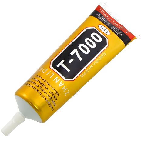 Силіконовий клей T-7000, чорний, 110ml, тюбик з дозатором