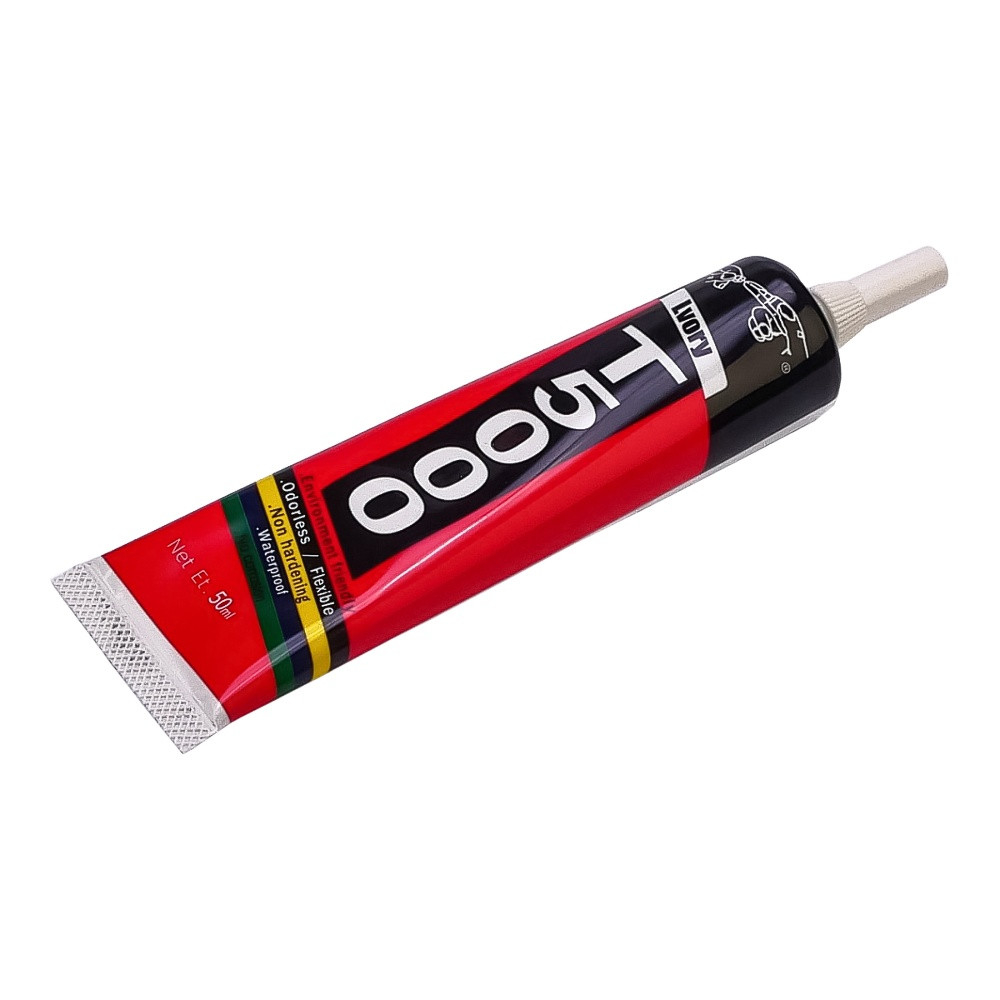 Клей силіконовий T-5000, білий, 50ml, в тюбику з дозатором Клей силіконовий T-5000, білий, 50ml, в тюбику з дозатором