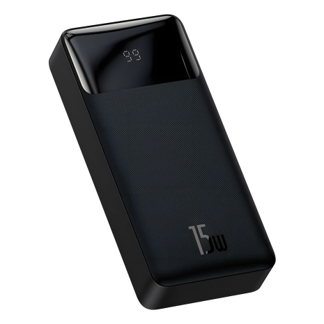 Повербанк Baseus PPDML-J Bipow 15W 20000 mAh Out: 2USB + QC3.0 Type-C: 5V/3A Max 15W / In: Micro 5В/2А (10W), Type-C 5В/3А (15W) с Дисплеем, Black