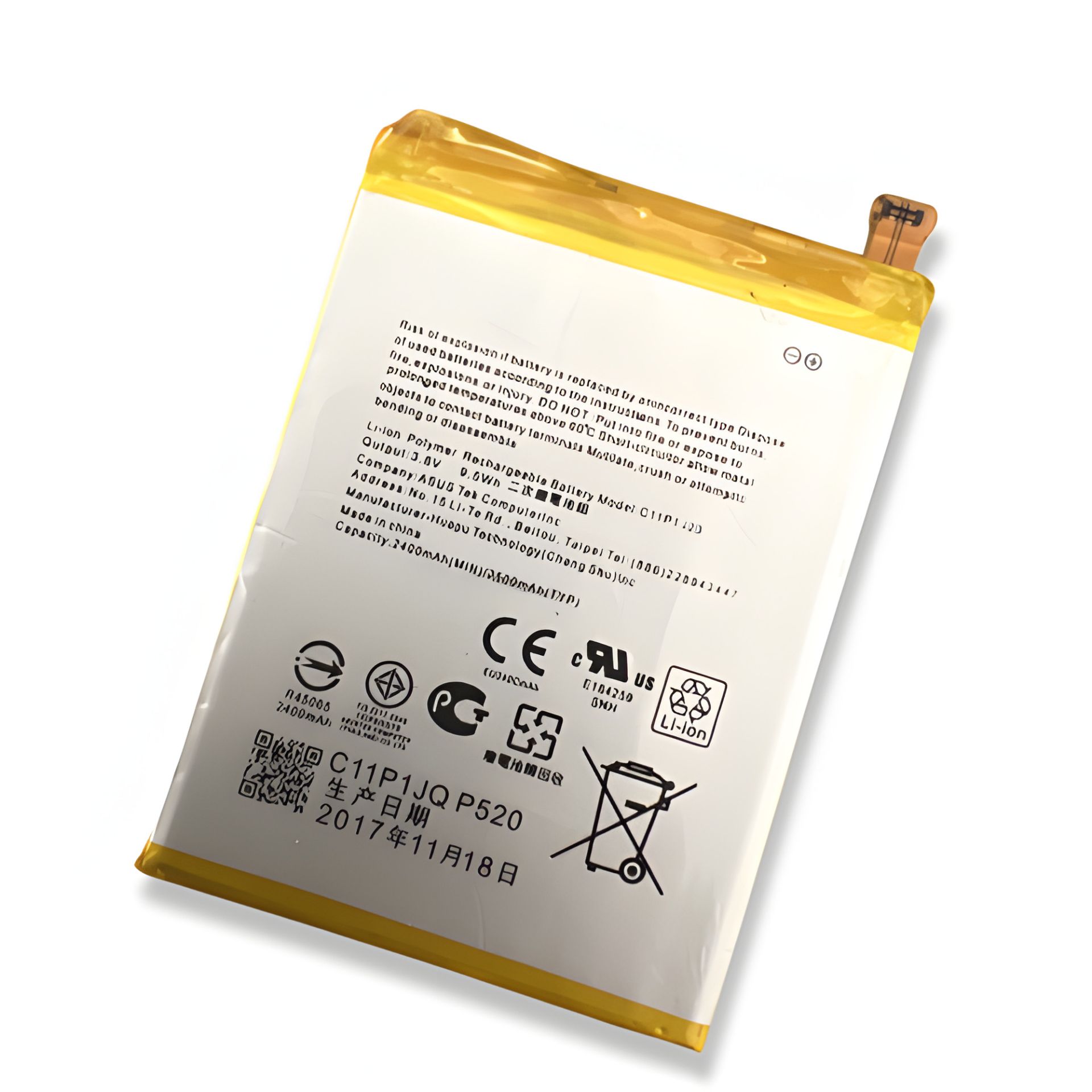 Оригинальный аккумулятор для Asus C11P1423 ZenFone 2 (ZE500CL) с гарантией 12 мес. Оригинальный аккумулятор для Asus C11P1423 ZenFone 2 (ZE500CL) с гарантией 12 мес.