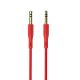 AUX кабель Borofone BL1 Jack 3.5 to Jack 3.5 1m червоний