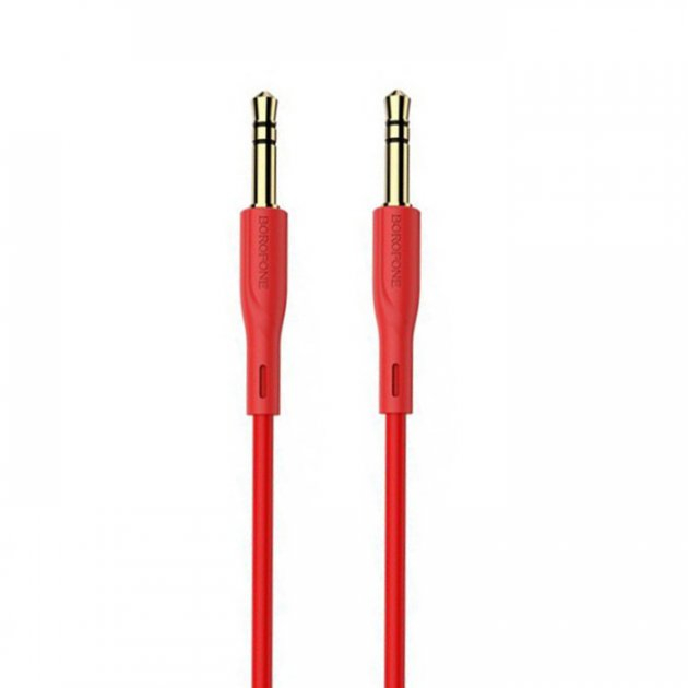 AUX кабель Borofone BL1 Jack 3.5 to Jack 3.5 1m червоний AUX кабель Borofone BL1 Jack 3.5 to Jack 3.5 1m червоний