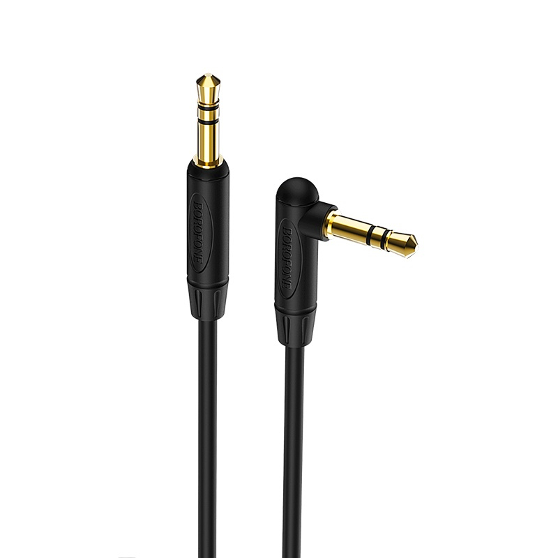 AUX кабель Borofone BL4 Jack 3.5 to Jack 3.5 2m чорний AUX кабель Borofone BL4 Jack 3.5 to Jack 3.5 2m чорний