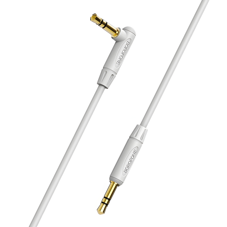 AUX кабель Borofone BL4 Jack 3.5 to Jack 3.5 2m серый