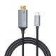 Перехідник адаптер Hoco UA13 4K HDMI 1.8m Type-C темно-сріблястий