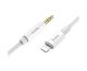 Кабель AUX Hoco UPA19 Lightning до Jack 3.5 1м сірий