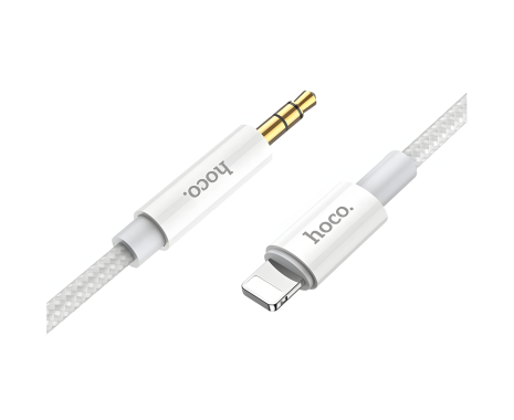 Hoco UPA19 1m серый Lightning AUX кабель к Jack 3.5