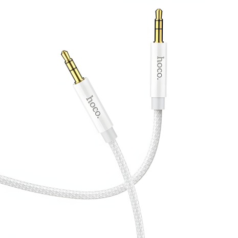 Кабель AUX Hoco UPA19 Jack 3.5 до Jack 3.5 2м сірий