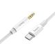 Кабель AUX Hoco UPA19 Type-C до Jack 3.5 1м сірий