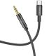 Кабель AUX Hoco UPA19 Type-C до Jack 3.5 1м чорний
