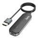 Перехідник HDMI to Lightning (F) 4K адаптер Hoco UA23 1m чорний