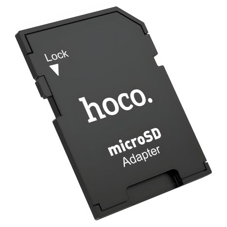 Картридер перехідник Hoco HB22 (TF to SD) чорний адаптер