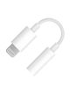 Аудіо конвертер адаптер Hoco LS34 перехідник (Lightning to Jack 3.5 (F)) білий 0.08m