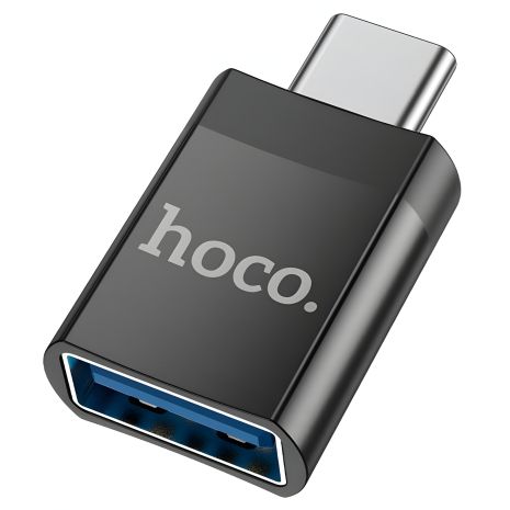 Адаптер перехідник Hoco UA17 Type-C to USB 3.0 (F), чорний