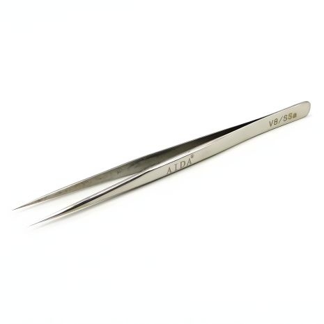 Прямой Пинцет Aida V8/SSa (Chrome Strong, антикислотный) Прямой Пинцет Aida V8/SSa (Chrome Strong, антикислотный)