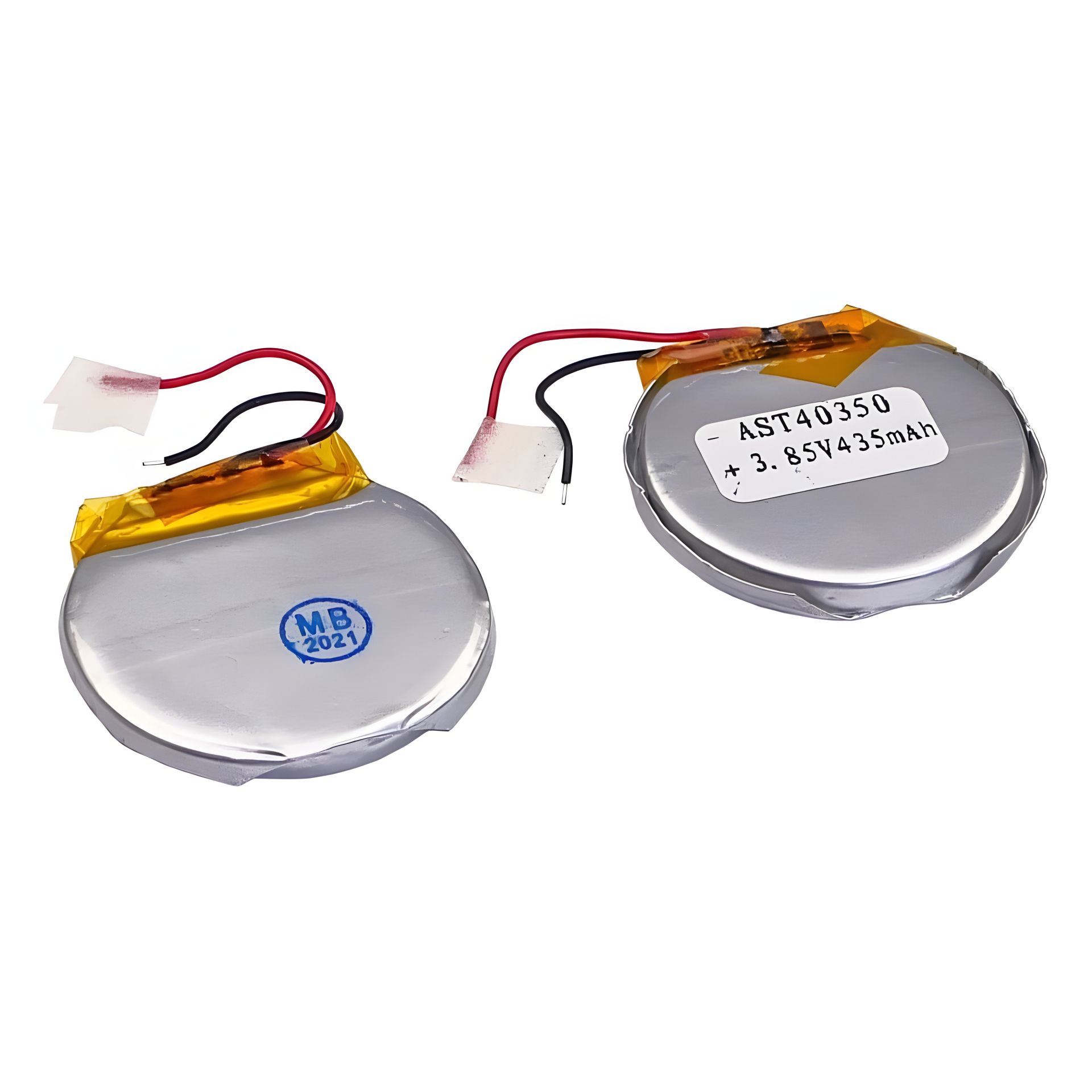 Акумулятор AST40350 універсальний з контролером, 3 х 33 х 34 мм (435 mAh) круглий/ для смарт годинників та кейсів навушників Акумулятор AST40350 універсальний з контролером, 3 х 33 х 34 мм (435 mAh) круглий/ для смарт годинників та кейсів навушників