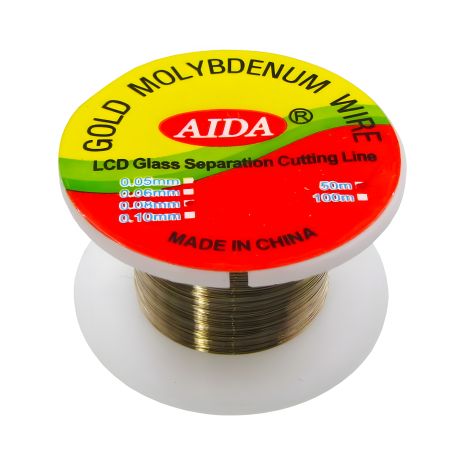Проволока-струна Aida 0,08 мм/50 м для разделения дисплей+тачскрин комплектов