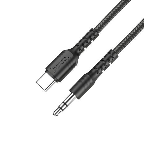 Hoco UPA17 1m черный Type-C AUX кабель к Jack 3.5