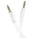 AUX кабель Hoco UPA16 Jack 3.5 to Jack 3.5 2м білий