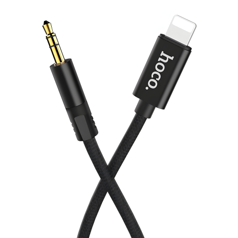 Hoco UPA13 1m черный Lightning AUX кабель к Jack 3.5