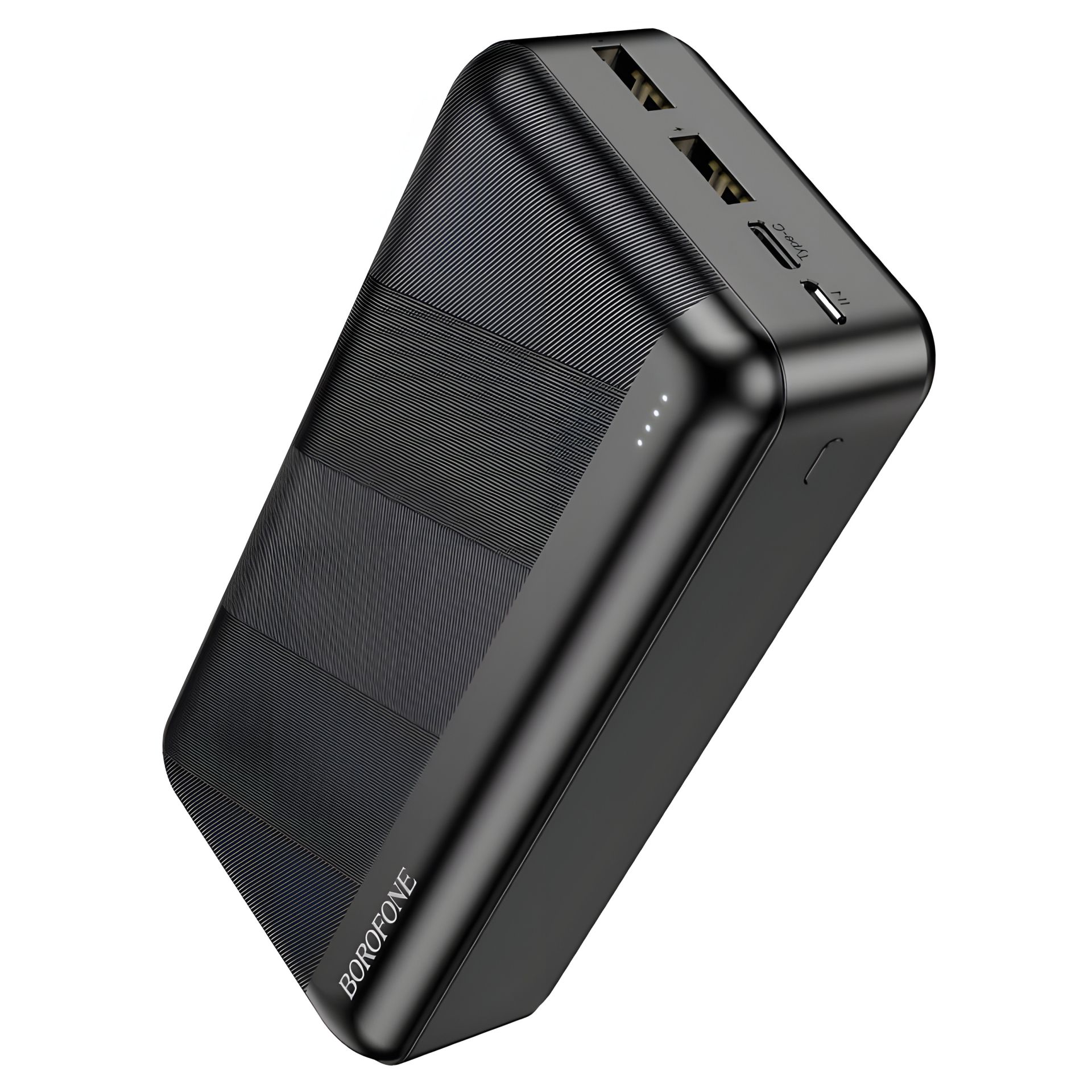 Borofone BJ27B Повербанк 30000mAh, 2USB 5Vx2.1A / In: Type-C, micro-USB, светодиодный индикатор, чёрный Borofone BJ27B Повербанк 30000mAh, 2USB 5Vx2.1A / In: Type-C, micro-USB, светодиодный индикатор, чёрный