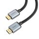 Кабель HDMI Hoco US03 3m с нейлоновой оплёткой и позолоченными коннекторами 2.1 8K чёрный Кабель HDMI Hoco US03 3m с нейлоновой оплёткой и позолоченными коннекторами 2.1 8K чёрный