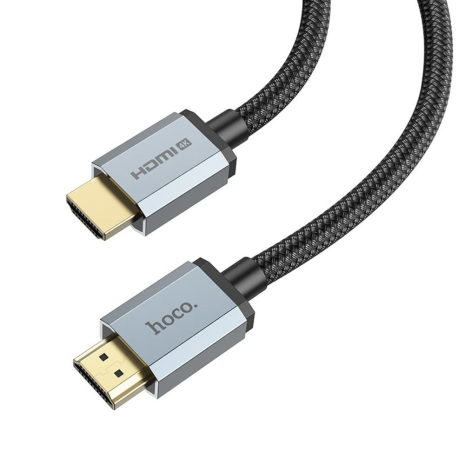 HDMI кабель Hoco US03 2.0 з нейлоновою оплеткою та позолоченими конекторами 4K 3m чорний HDMI кабель Hoco US03 2.0 з нейлоновою оплеткою та позолоченими конекторами 4K 3m чорний