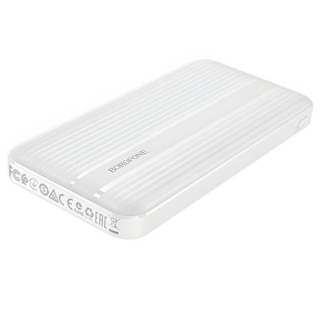 Повербанк Borofone BJ9 Uranus (10000mAh, USB-A 18W QC3.0, Type-C 18W PD, LED індикатор, Білий)