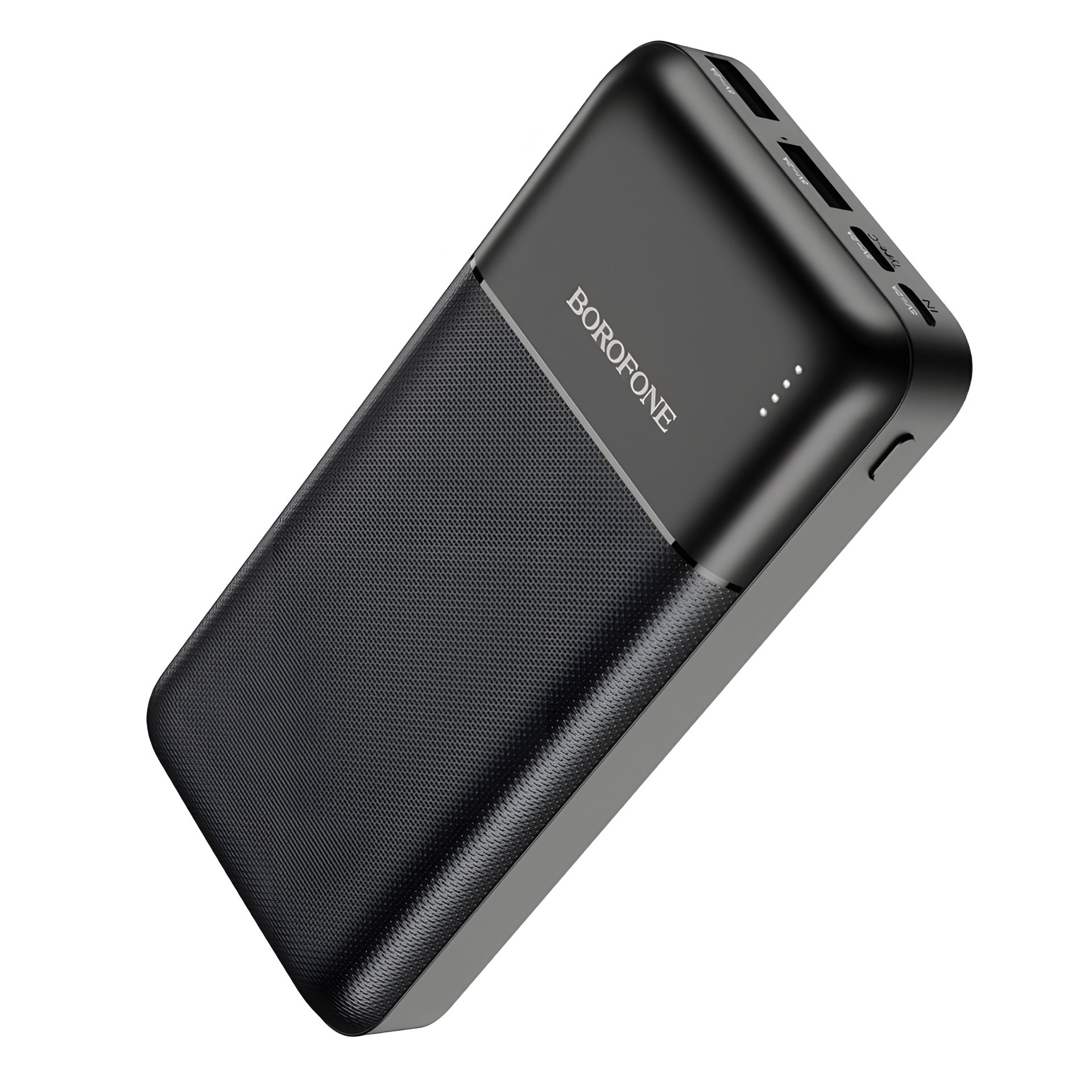 Повербанк Borofone BJ16A (20000 mAh/Out: 2USB 5V/2A/In: Type-C, micro-USB 5V/2A) з LED індикатором, Чорний