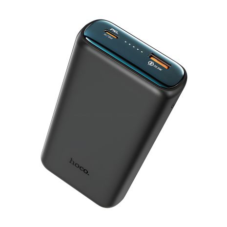 Повербанк Hoco Q1A Kraft (20000 mAh / Out: USB-A 22.5W, Type-C 20W / In: Type-C 20W) з LED Дисплеєм, Чорний Повербанк Hoco Q1A Kraft (20000 mAh / Out: USB-A 22.5W, Type-C 20W / In: Type-C 20W) з LED Дисплеєм, Чорний