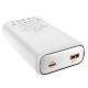 Повербанк Hoco Q1A Kraft (20000 mAh / Out: USB-A 22.5W, Type-C 20W / In: Type-C 20W ) с LED Дисплеем, Белый Повербанк Hoco Q1A Kraft (20000 mAh / Out: USB-A 22.5W, Type-C 20W / In: Type-C 20W ) с LED Дисплеем, Белый