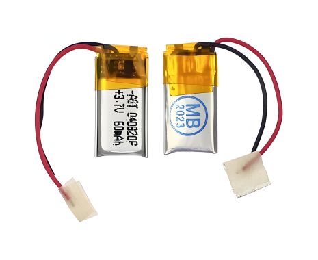Универсальный аккумулятор с контроллером 040820P, 4 х 08 х 20 мм (50 mAh) для TWS наушников, Bluetooth гарнитуры, MP3 плееров
