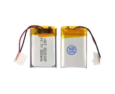 Акумулятор 352030P універсальний з контролером, 3,5 х 20 х 30 мм (300 mAh), для TWS навушників, Bluetooth гарнітур, MP3 плеєрів, ефективна робота