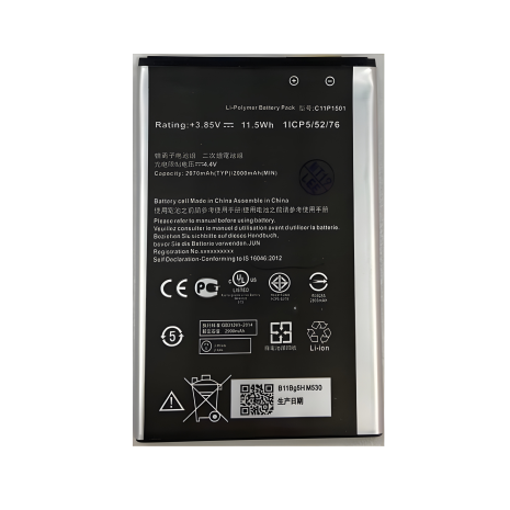 ZenFone 2 Laser ZE550KL ZE600KL ZE601KL ZenFone Selfie ZD551KL аккумулятор для Asus C11P1501, 3000mAh [Original PRC], гарантии 12 месяцев