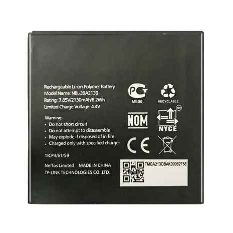 Tp-Link Neffos Y5/NBL-39A2130 2130 mAh Акумулятор [Original PRC] 12 міс. гарантії