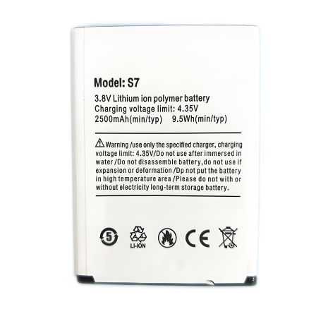 Оригінальний акумулятор Ulefone S7/Assistant AS-502, AS-503, 2500 mAh з 12-місячною гарантією