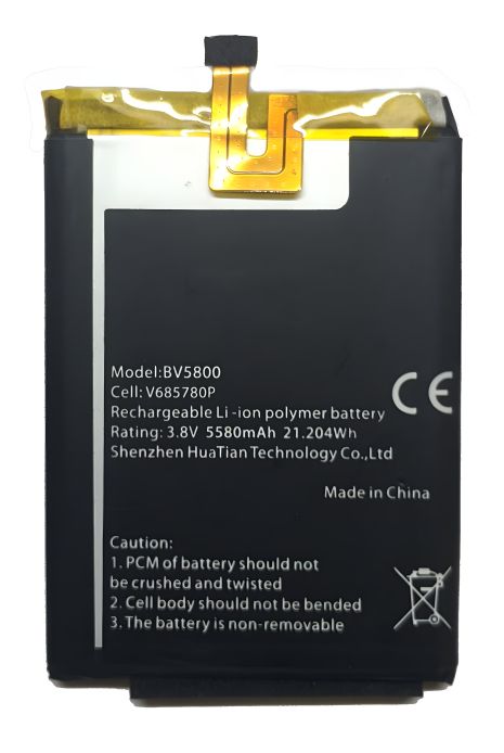 Батарея Blackview BV5800 V685780P 5580 mAh [Оригінал] гарантія 12 міс.
