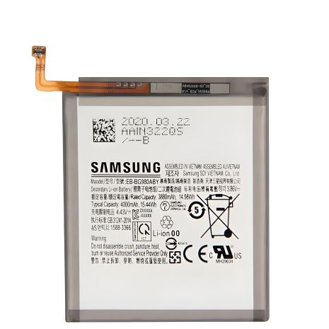 Аккумулятор для Samsung Galaxy S20/S20 5G EB-BG980ABY G980 G981B 4000 mAh [Original] с гарантией 12 мес.