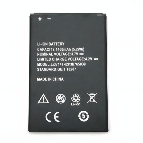 Аккумулятор для ZTE (Blade A5/A5 Pro/AF3/AF5/A506/T221/AF8/T230) Li3714t42p3h765039 1400 mAh [Original PRC] с гарантией 12 мес.