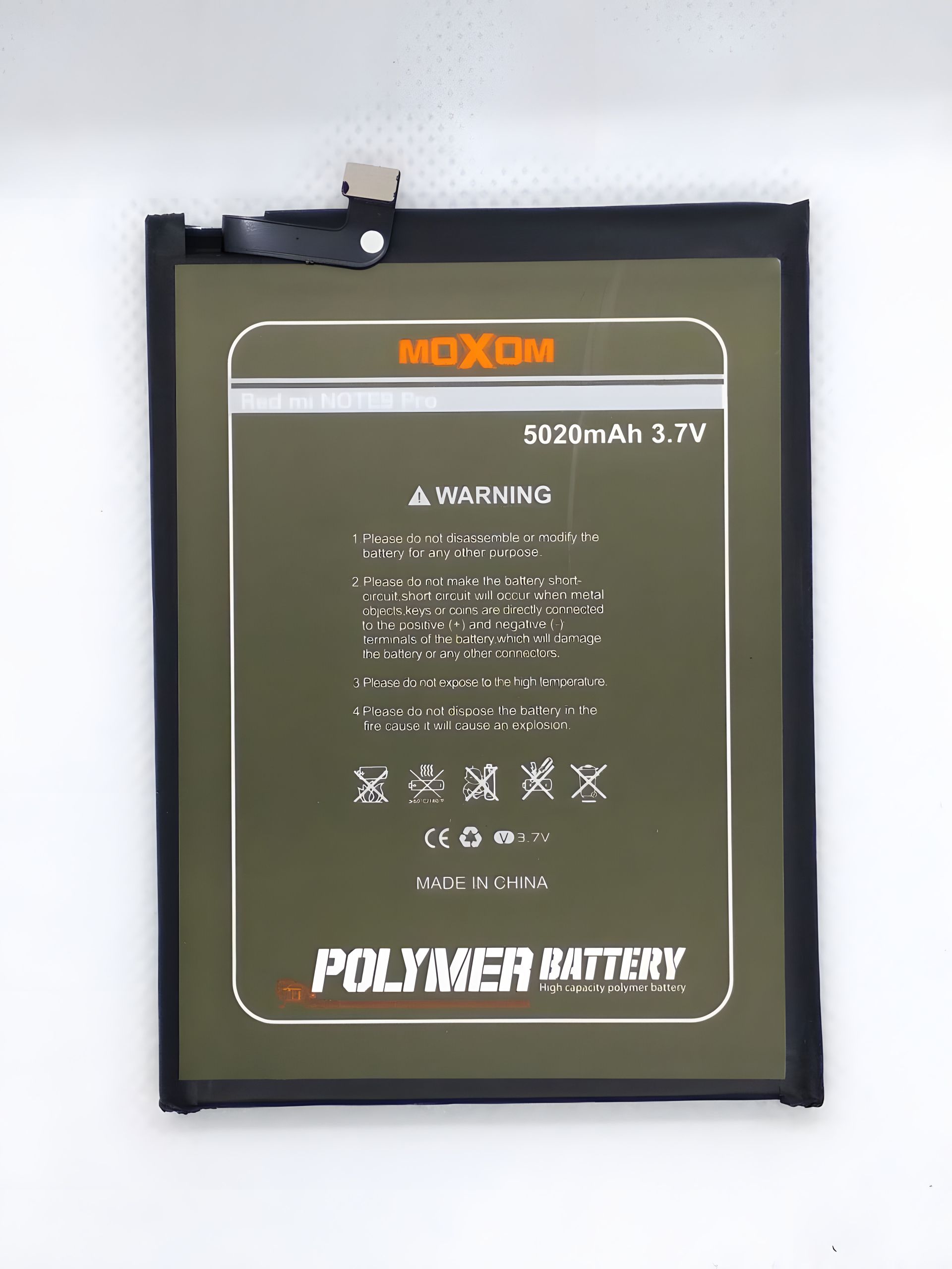 Xiaomi Redmi Note 9 Pro (BN52) 5020 mah Акумулятор Moxom Xiaomi Redmi Note 9 Pro (BN52) 5020 mah Акумулятор Moxom