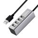 Hoco HB1 Line Machine 4USB Hub серый